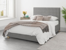 Aspire Grant Ottoman Bed Eire Linen Grey - Double - thumbnail 1