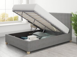 Aspire Grant Ottoman Bed Eire Linen Grey - Double - thumbnail 3