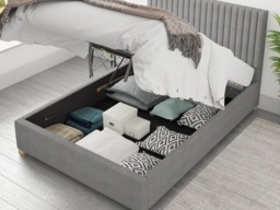 Aspire Grant Ottoman Bed Eire Linen Grey - Double - thumbnail 4