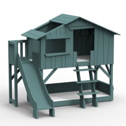 Mathy By Bols Treehouse Bunk Bed With Platform & Slide - thumbnail 5