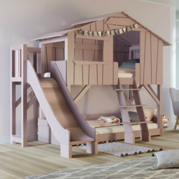 Mathy By Bols Treehouse Bunk Bed With Platform & Slide
