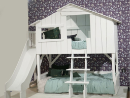 Mathy By Bols Treehouse Bunk Bed With Platform & Slide - thumbnail 6