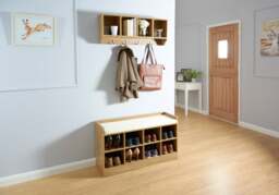 GFW Kempton Hallway Shoe Storage Bench -White - thumbnail 6
