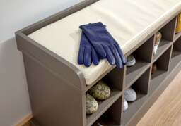 GFW Kempton Hallway Shoe Storage Bench -White - thumbnail 5