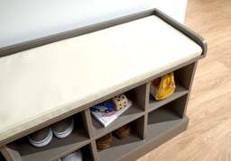 GFW Kempton Hallway Shoe Storage Bench -White - thumbnail 4