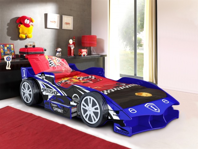 Artisan Blue Speedracer Car Bed Frame - image 1
