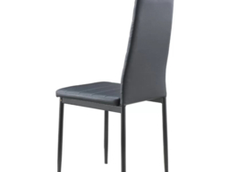 "Living & Home Set of 2 Dining Chairs Upholstered Faux Leather-Black " - thumbnail 5