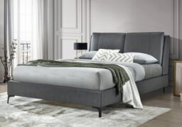 Flintshire Furniture Ashleigh Faux Leather Bed Frame-Kingsize - thumbnail 1