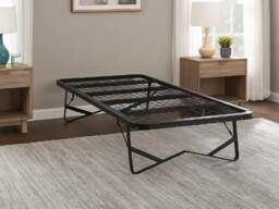 Wholesale Beds Foldable Skid Bed Frame Black Mesh - Small Double - thumbnail 4
