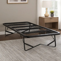 Wholesale Beds Foldable Skid Bed Frame Black Mesh - Small Double