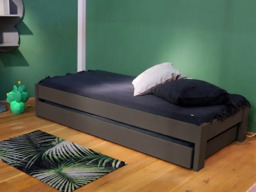 Mathy by Bols Paul Single Bed Frame-Coral - thumbnail 7