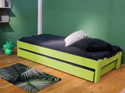 Mathy by Bols Paul Single Bed Frame-Coral - thumbnail 3