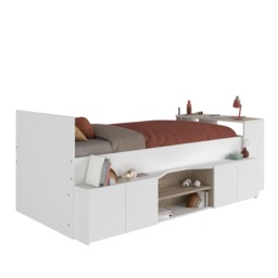 "Parisot Cleo Wooden Single Mid Sleeper Bed with Storage " - thumbnail 5
