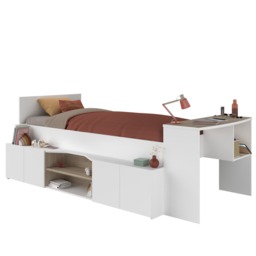 "Parisot Cleo Wooden Single Mid Sleeper Bed with Storage " - thumbnail 7