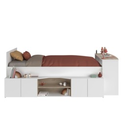 "Parisot Cleo Wooden Single Mid Sleeper Bed with Storage " - thumbnail 6