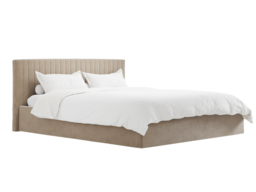 LPD Berlin Ottoman Bed Velvet Beige Double - thumbnail 7
