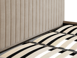 LPD Berlin Ottoman Bed Velvet Beige Double - thumbnail 2