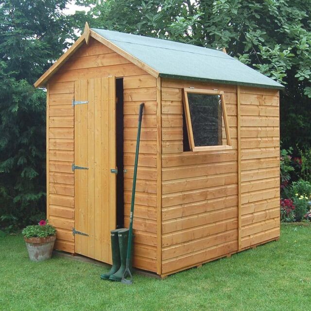 Rowlinson Premier Garden 7x5 Shed in Honey Brown - image 1