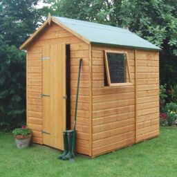 Rowlinson Premier Garden 7x5 Shed in Honey Brown - thumbnail 4