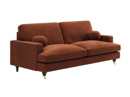 SOLACE+CO Addison 3 Seater Sofa Burnt Orange Chenille - thumbnail 4