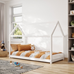 Flair Play House Floor Bed Frame White - thumbnail 1