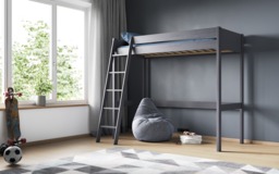 Noomi Tera Solid Wood High Sleeper Grey (FSC-Certified) - thumbnail 3