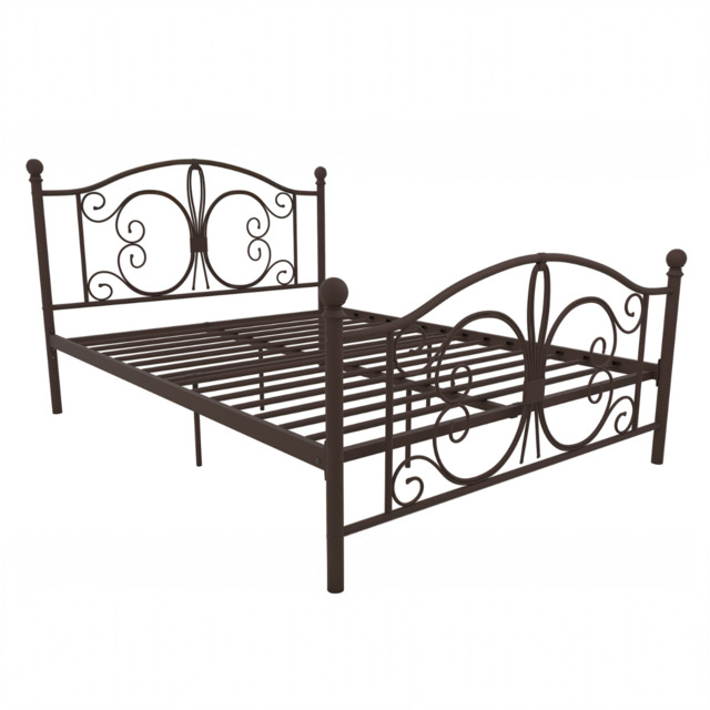 Dorel Bombay Metal Bed Frame-Bronze-Double - image 1