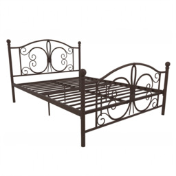 Dorel Bombay Metal Bed Frame-Bronze-Double