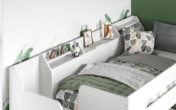 Flair Stepaside Staircase L Shaped Bunk Bed White - thumbnail 6