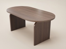SOLACE+CO Varm & Cyra Dining Table Set with Beige Chenille Chairs-Table + 6 Chairs-Walnut - thumbnail 7