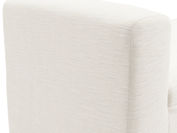 LPD Serena Upholstered Bench Ivory Linen Blend - thumbnail 4