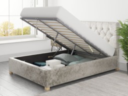 Aspire Olivier Ottoman Bed Mirazzi Velvet Pearl - Kingsize - thumbnail 3