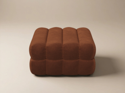 SOLACE+CO Halle Ottoman Storage Footstool Burnt Orange Chenille - thumbnail 6