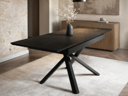 SOLACE+CO Lexi & Isla Dining Set - Extendable Table with 4 Swivel Chairs Cream Boucle - thumbnail 3