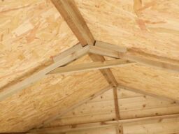 Rowlinson 8x6 Shiplap Apex Shed Single Door with Window - thumbnail 5