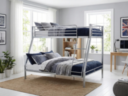 Wholesale Beds No Bolt Metal Triple Bunk Bed with Ladder - thumbnail 2