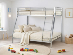 Wholesale Beds No Bolt Metal Triple Bunk Bed with Ladder - thumbnail 4