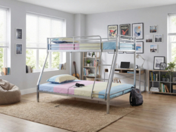Wholesale Beds No Bolt Metal Triple Bunk Bed with Ladder - thumbnail 5
