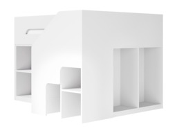Flair Quinn Staircase Mid Sleeper Bed with Storage White - thumbnail 6