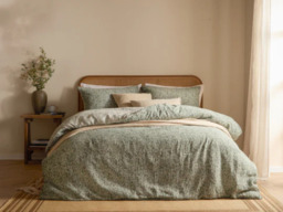 Yard Perrie Leaf Muslin Cotton Duvet Cover Set Forest-Double - thumbnail 3
