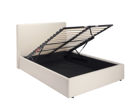 LPD Wilder Gas Lift Ottoman Storage Bed Antique White Kingsize - thumbnail 3