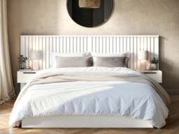 SOLACE+CO Taylor Kingsize Hotel Ottoman Bed with Side Tables White - thumbnail 3
