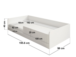 Flair Nadia Single Montessori Floor Bed White - thumbnail 3
