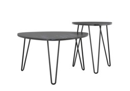 Novagratz Athena Nesting Tables Marble -Black - thumbnail 5