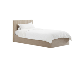 LPD Berlin Ottoman Bed Velvet Beige Single - thumbnail 4