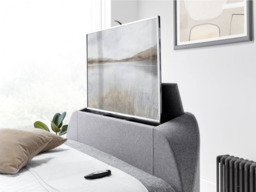 Kaydian Falstone Upholstered Ottoman TV Bed with Side Lift Storage - King Size - thumbnail 5