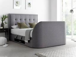 Kaydian Falstone Upholstered Ottoman TV Bed with Side Lift Storage - King Size - thumbnail 4