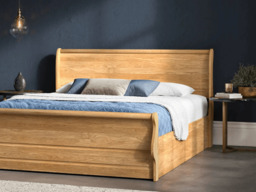Emporia Beds Windsor Solid Oak Sleigh Ottoman Bed-Double - thumbnail 3