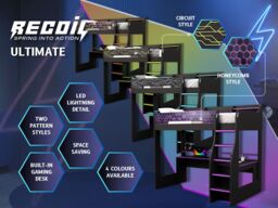 Recoil Ultimate Violet Small Double Gaming High Sleeper Purple - thumbnail 3