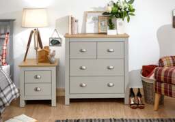 GFW Lancaster 2 + 2 Drawer Chest -Cream - thumbnail 2